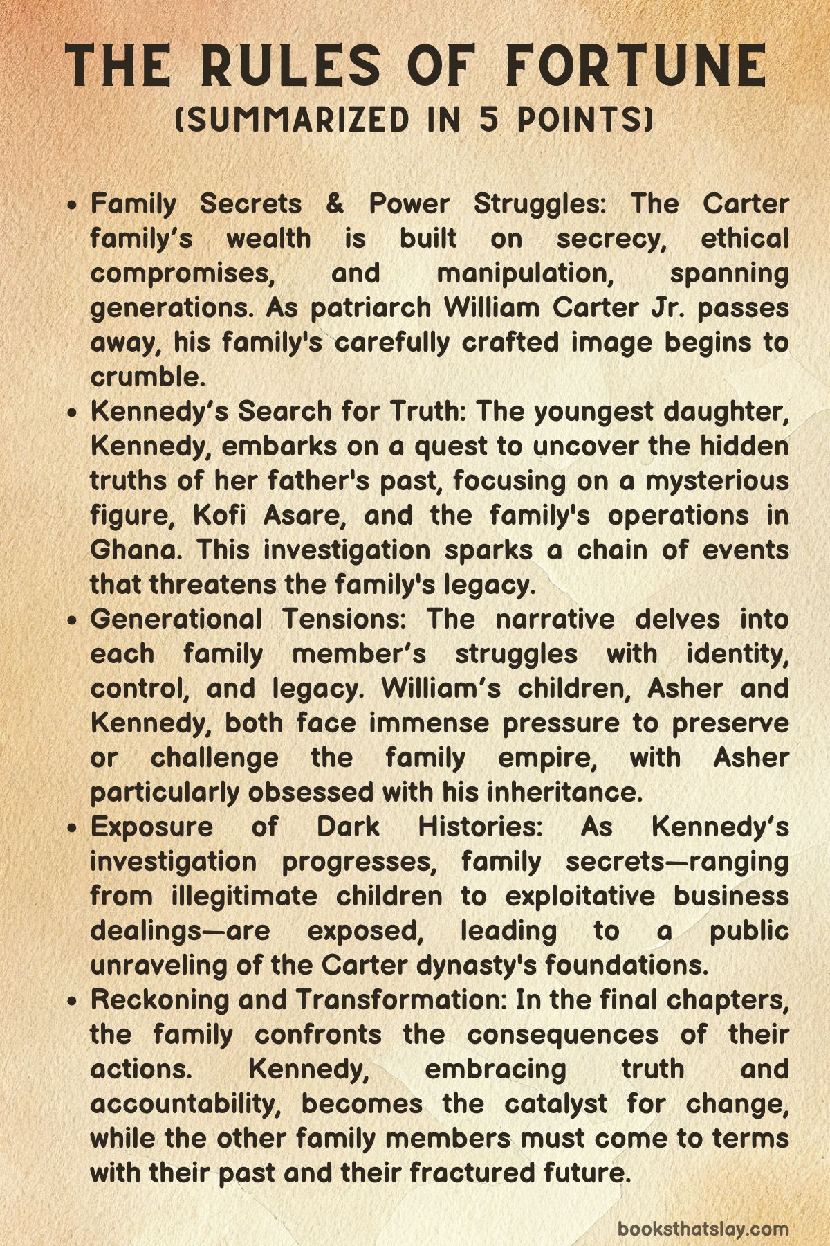 The Rules of Fortune by Danielle Prescod Summary