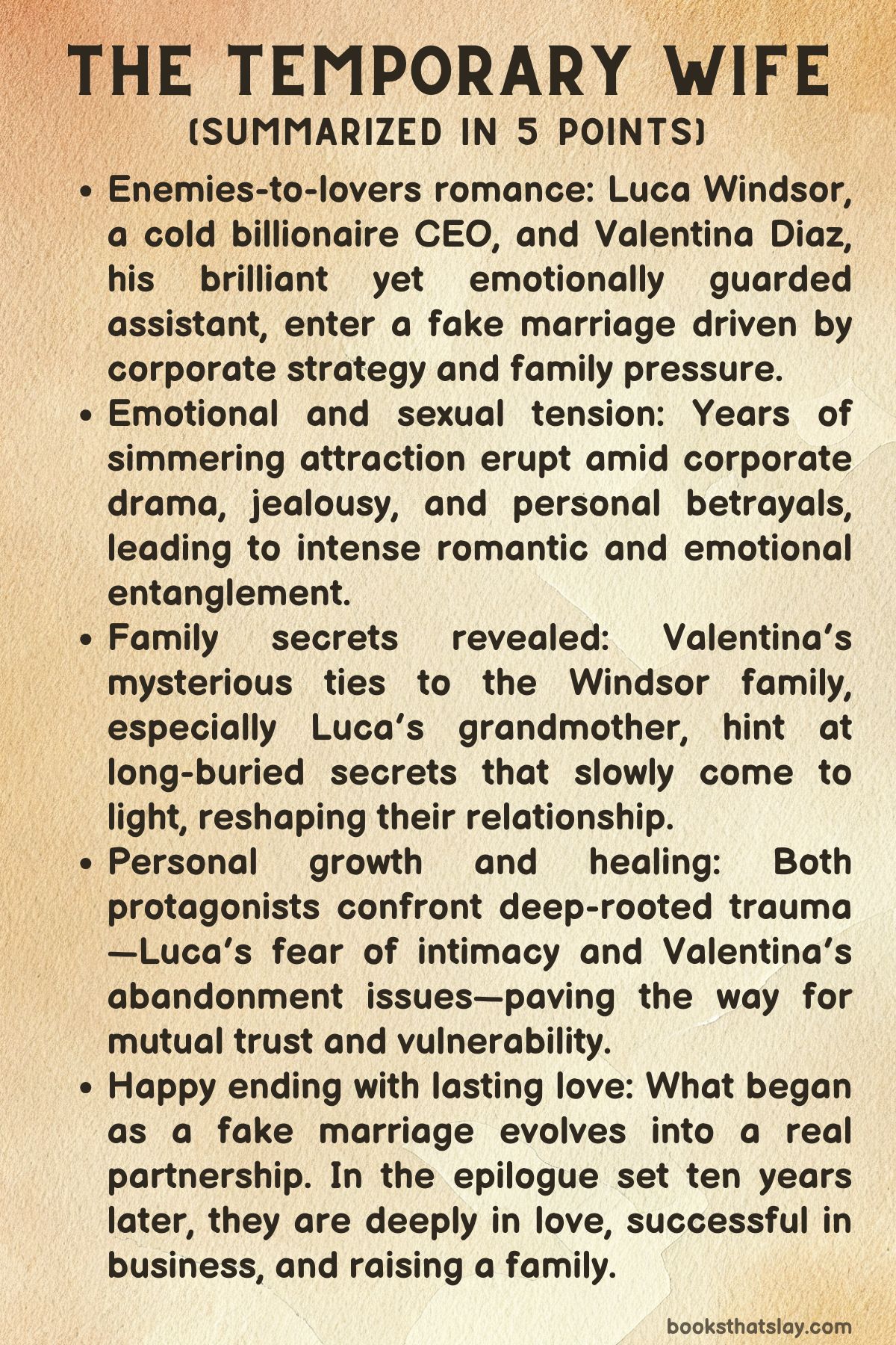 The Temporary Wife Summary