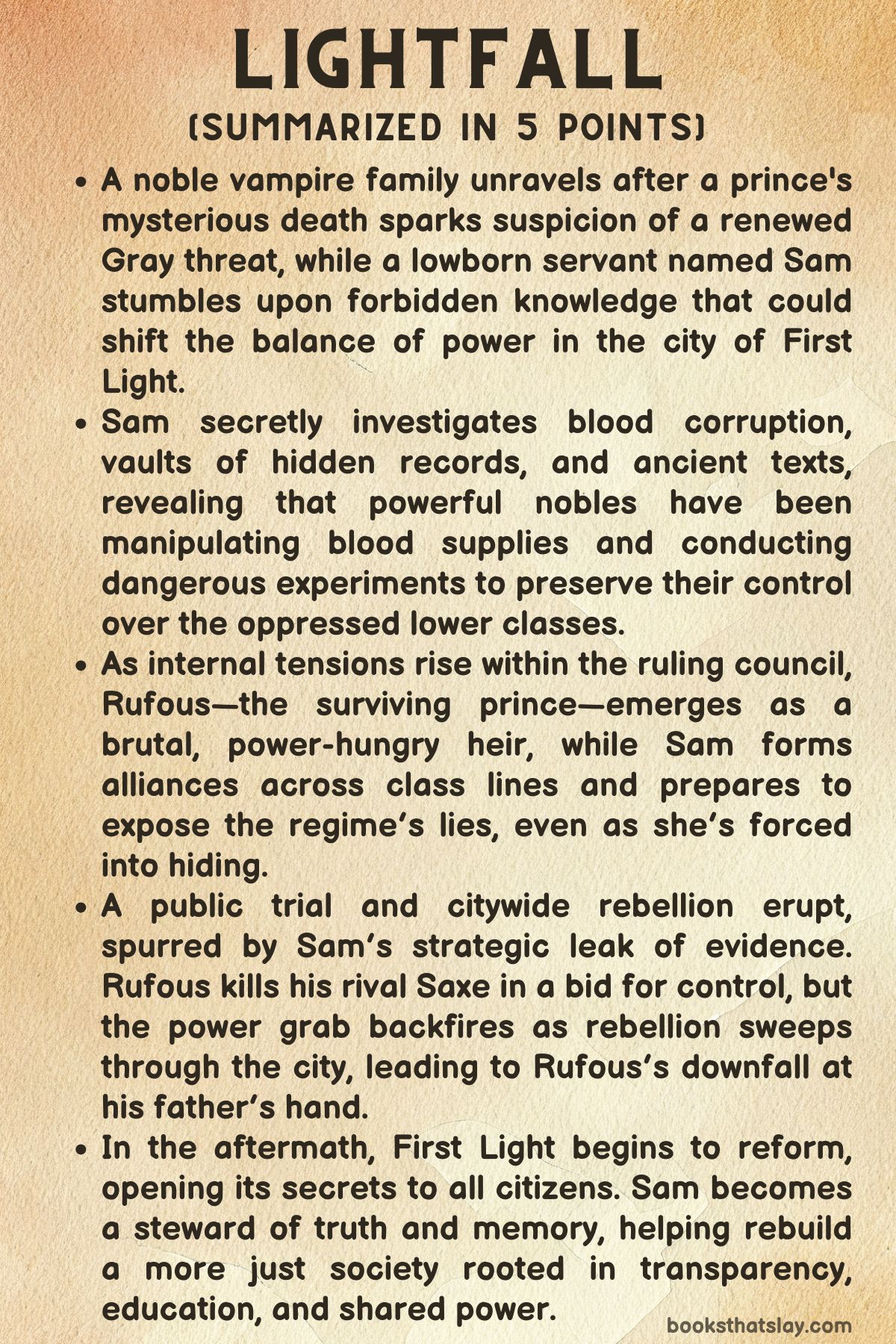 Lightfall Summary
