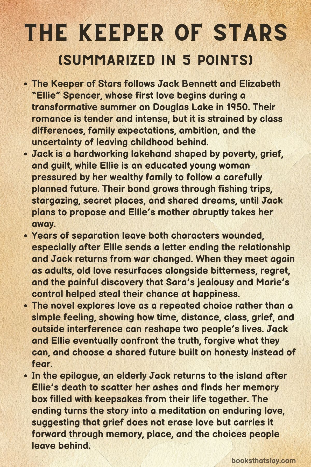 The Keeper of Stars Summary