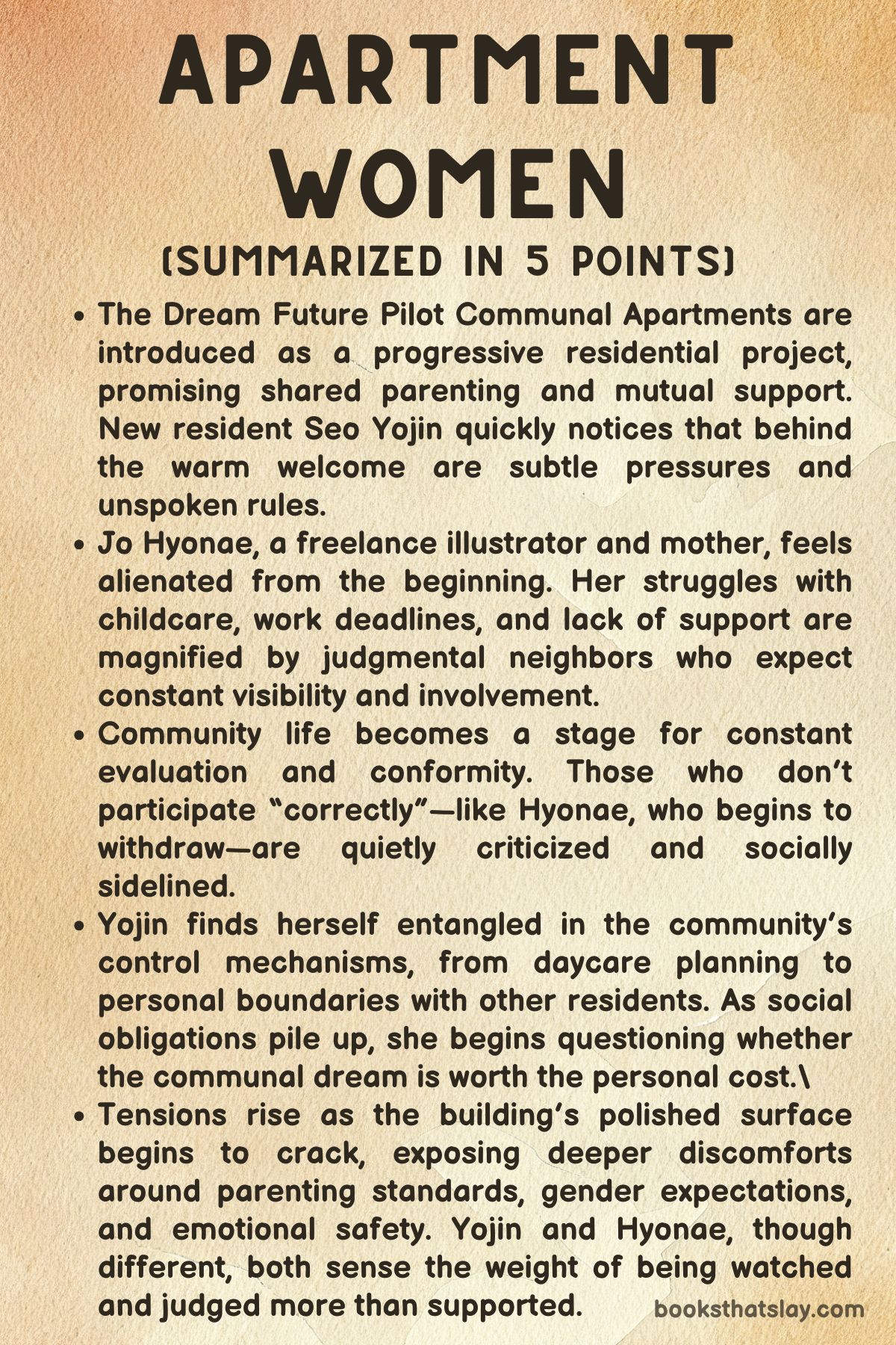 Apartment Women by Gu Byeong-mo summary