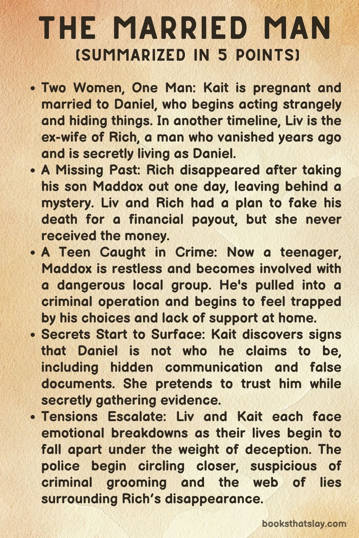 The Married Man by K. L. Slater Summary