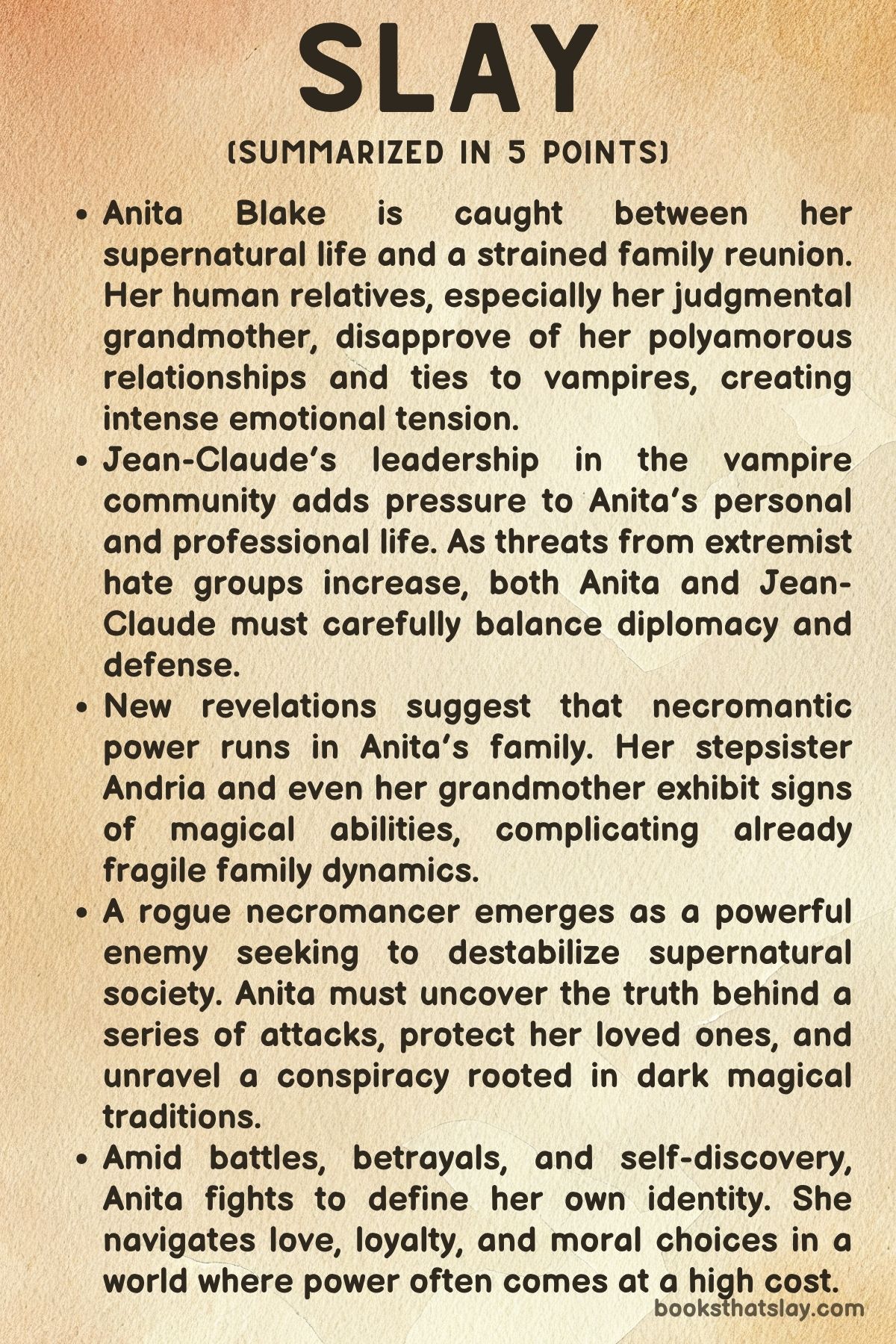 Slay by Laurell K. Hamilton summary