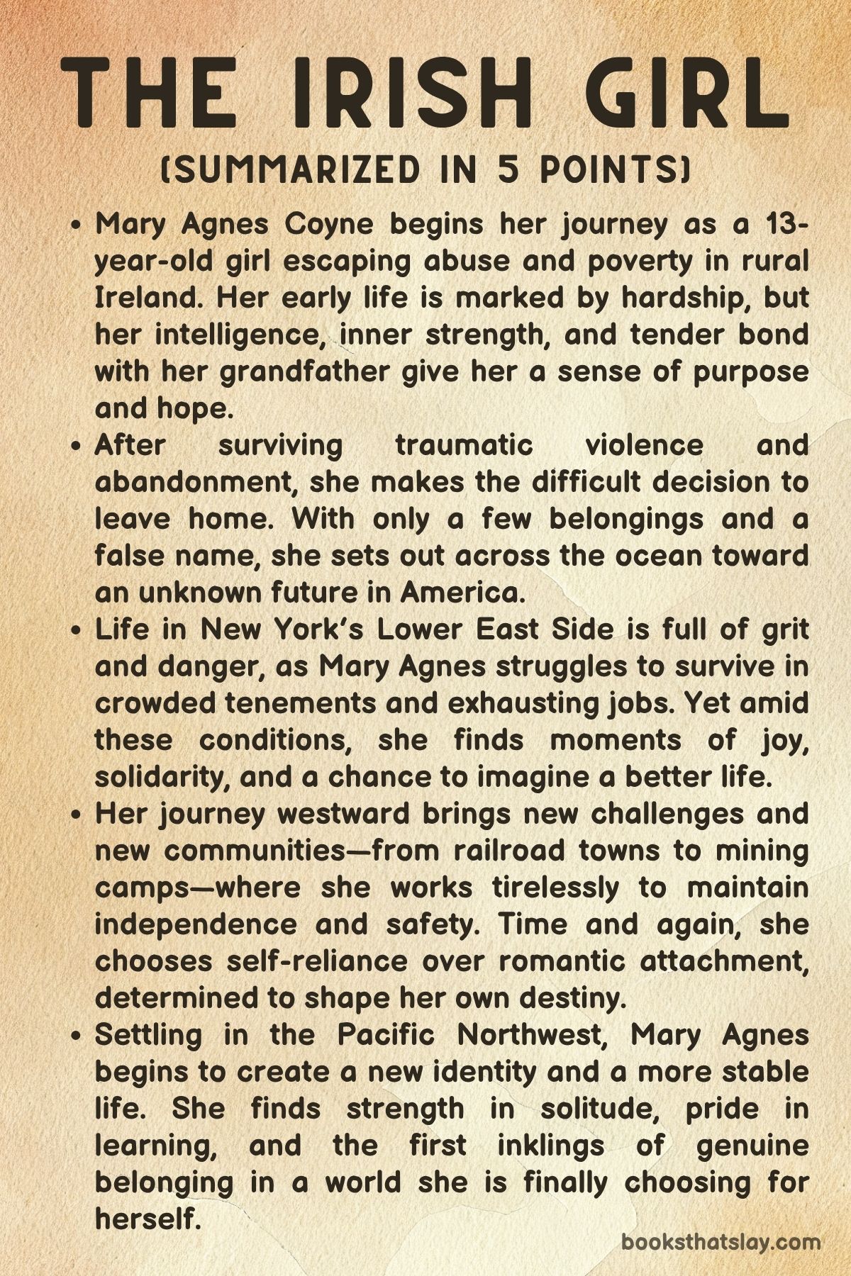 The Irish Girl by Ashley E. Sweeney summary
