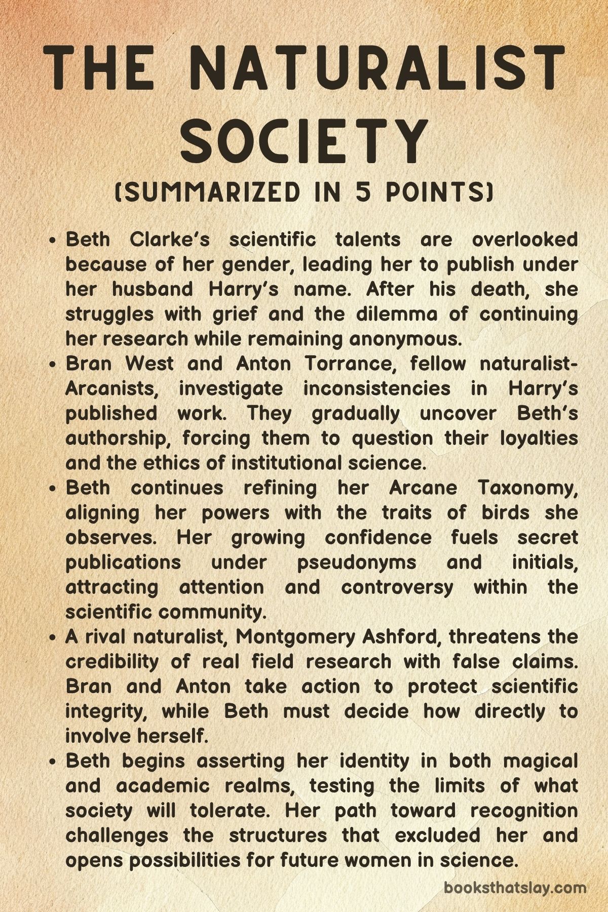 The Naturalist Society by Carrie Vaughn Summary