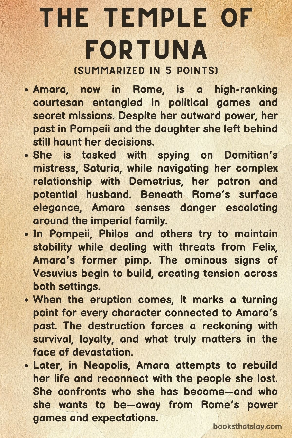 The Temple of Fortuna by Elodie Harper Summary
