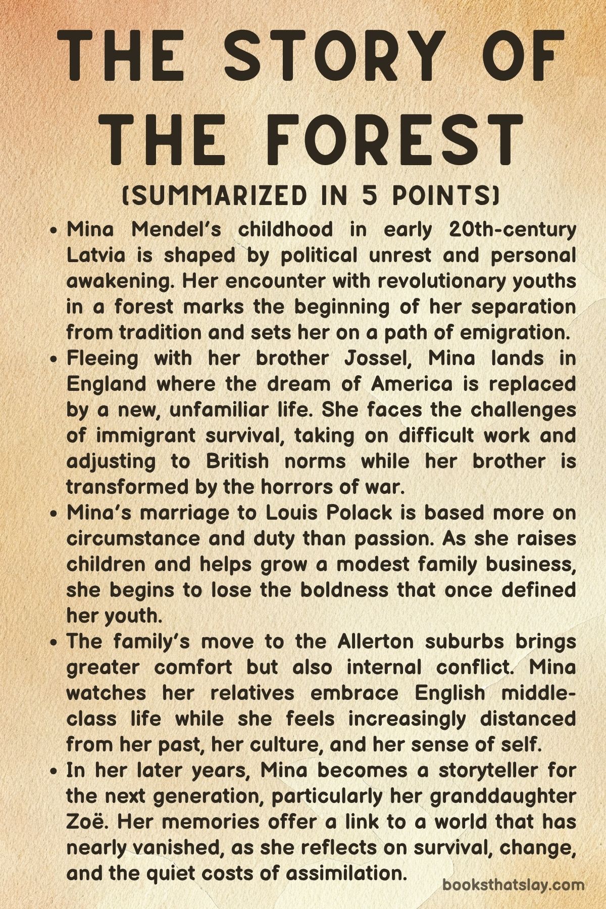 The Story of the Forest by Linda Grant Summary