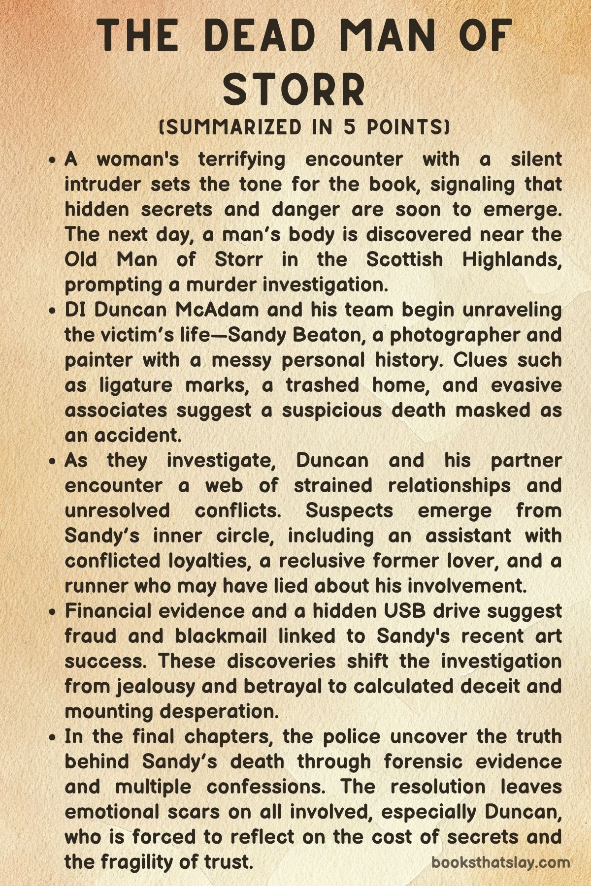 The Dead Man of Storr by J.M. Dalgliesh summary