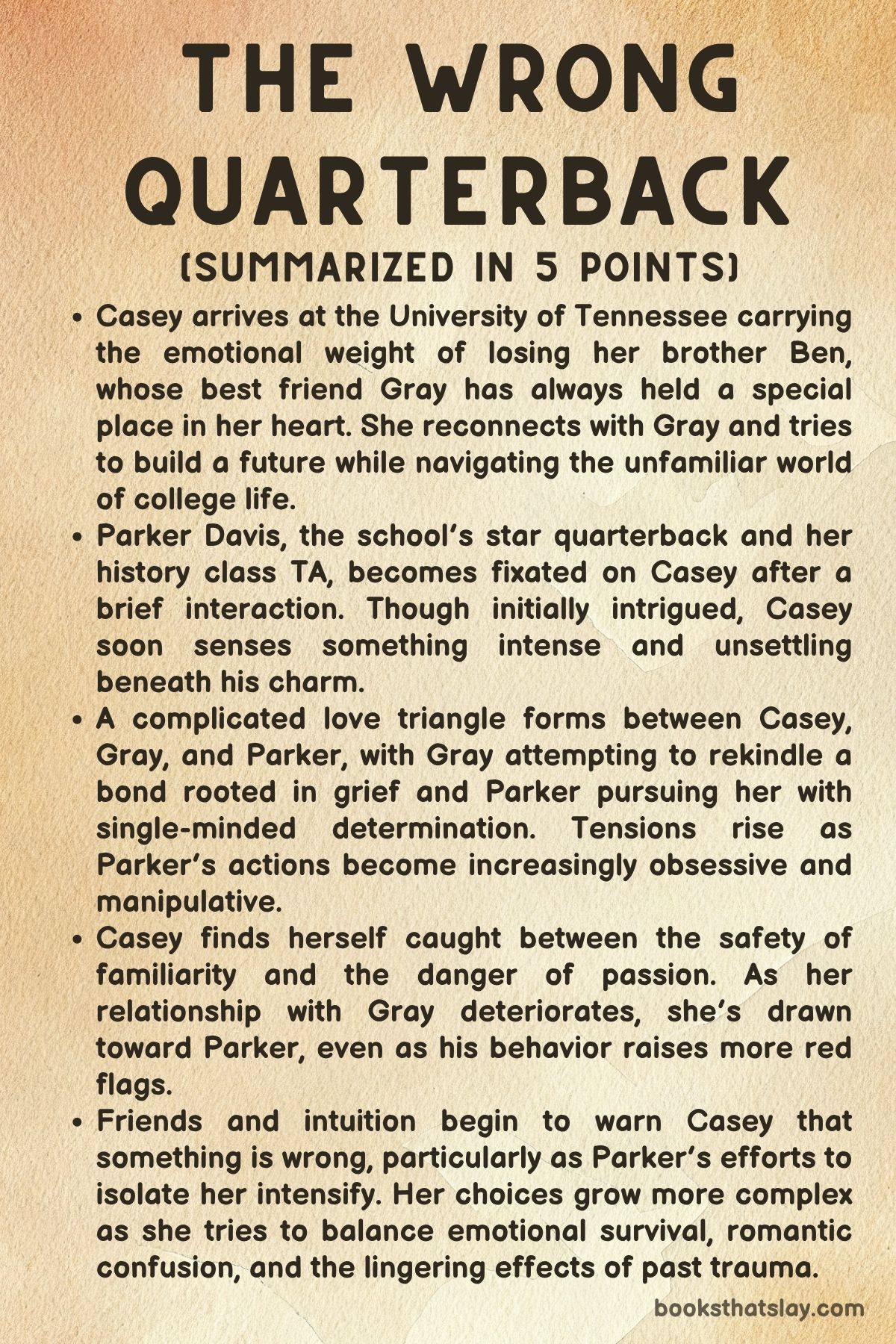 The Wrong Quarterback by CR Jane Summary