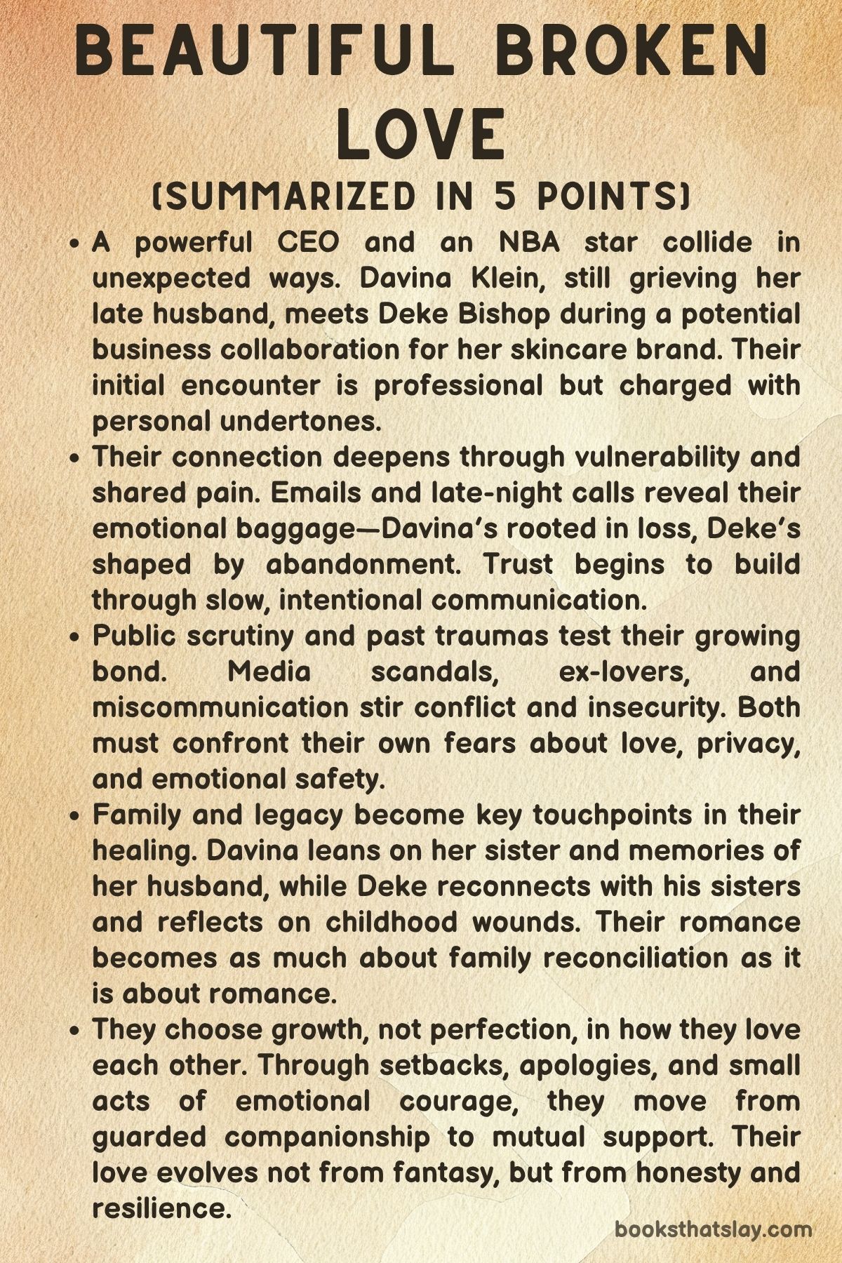 Beautiful Broken Love by Shanora Williams summary