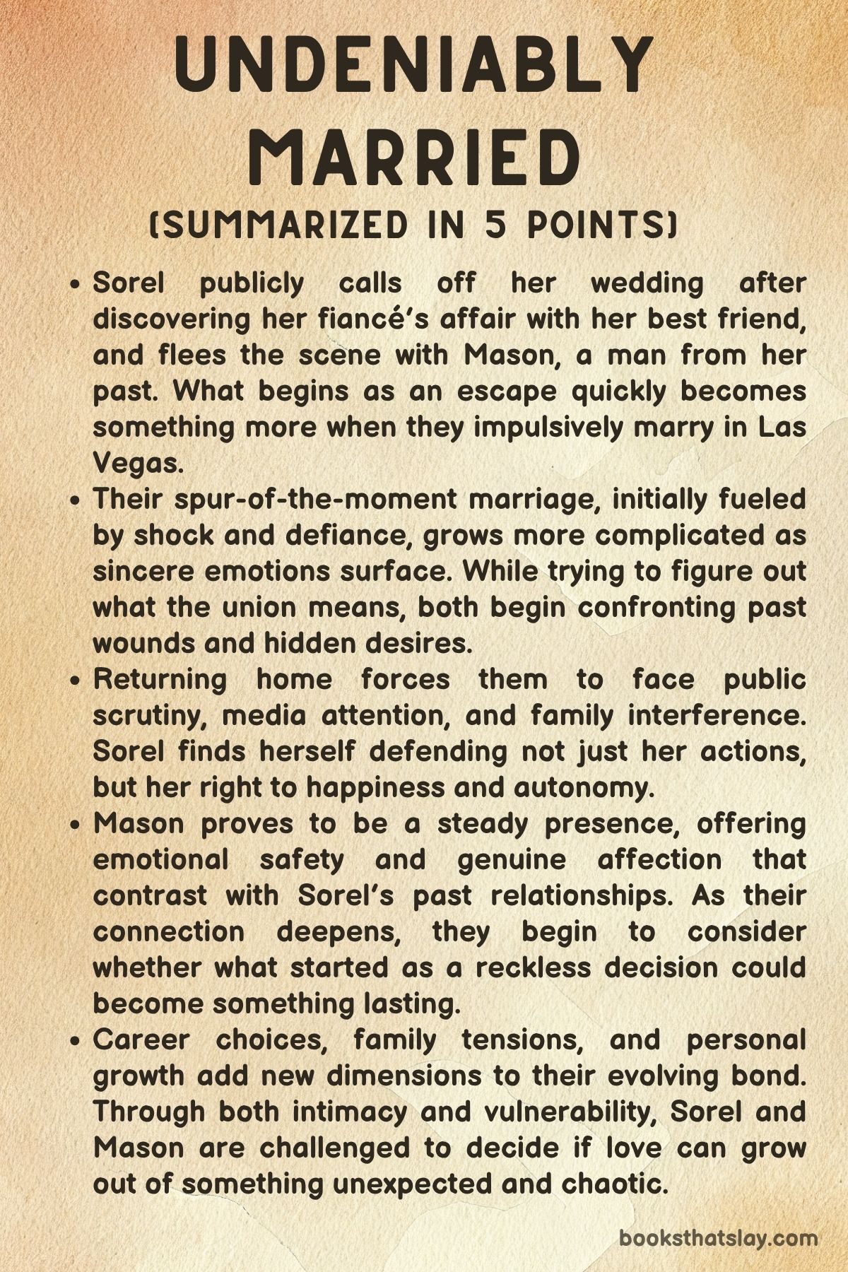 Undeniably Married by J. Saman summary