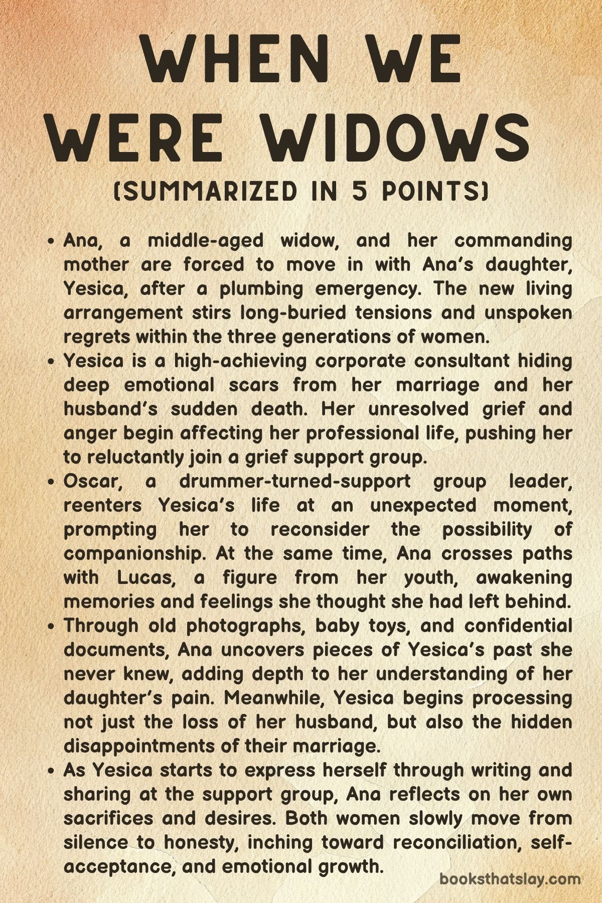 When We Were Widows by Annette Chavez Macias Summary
