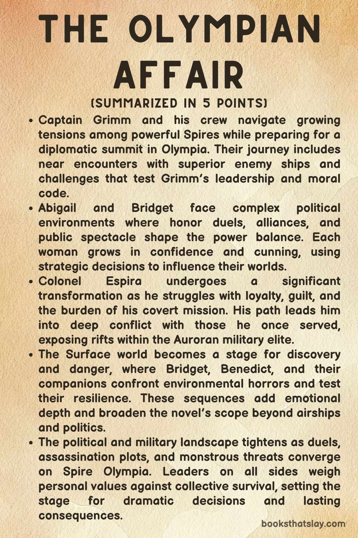 The Olympian Affair by Jim Butcher summary