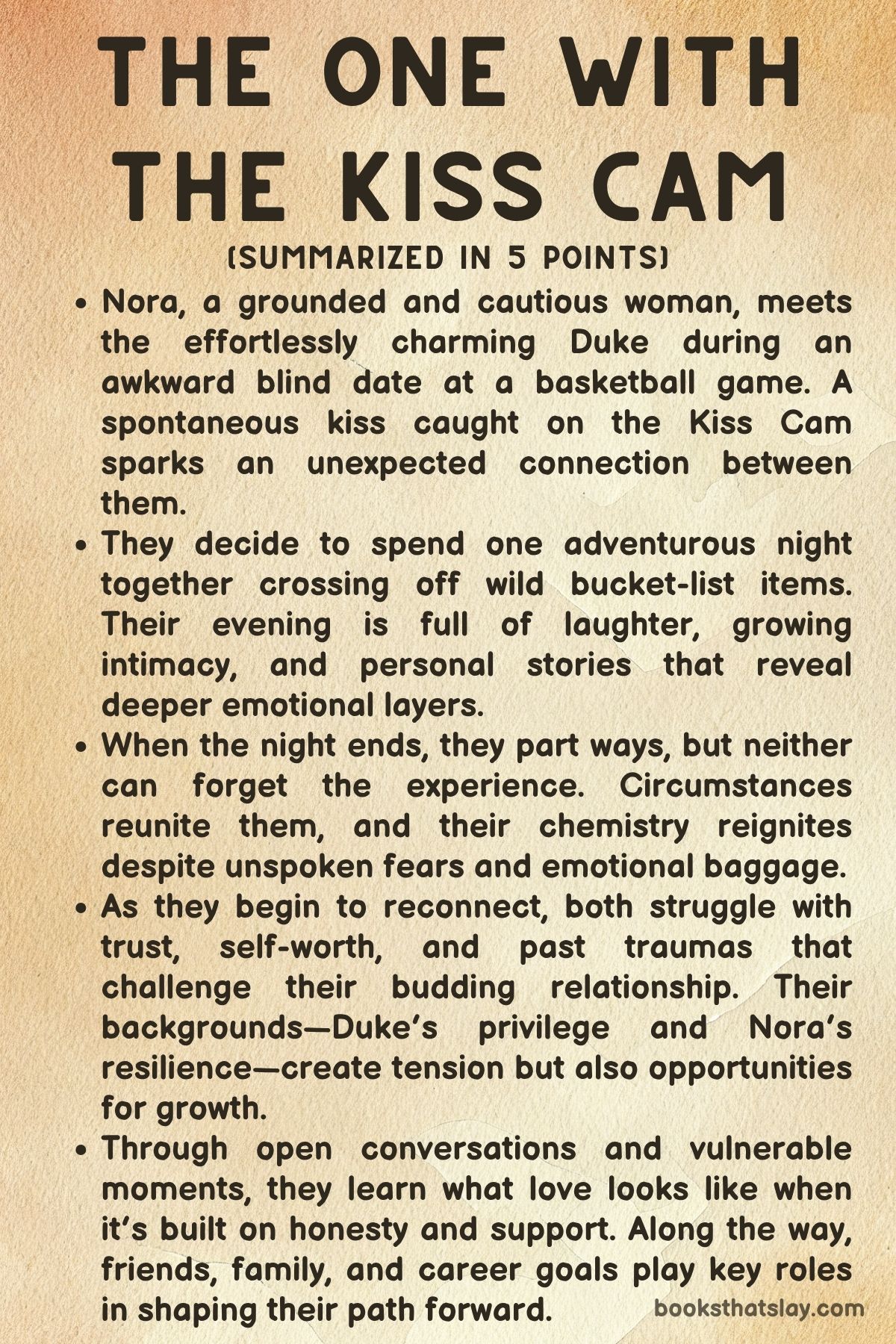 The One with the Kiss Cam by Cindy Steel Summary
