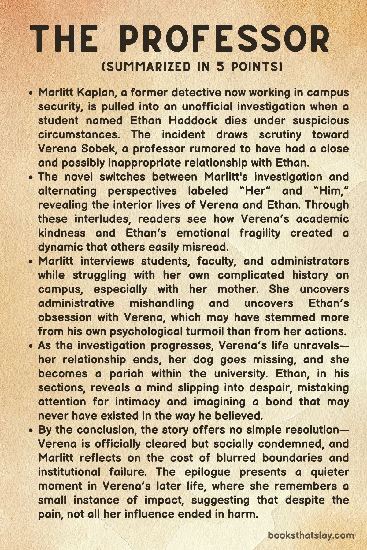 The Professor by Lauren Nossett summary