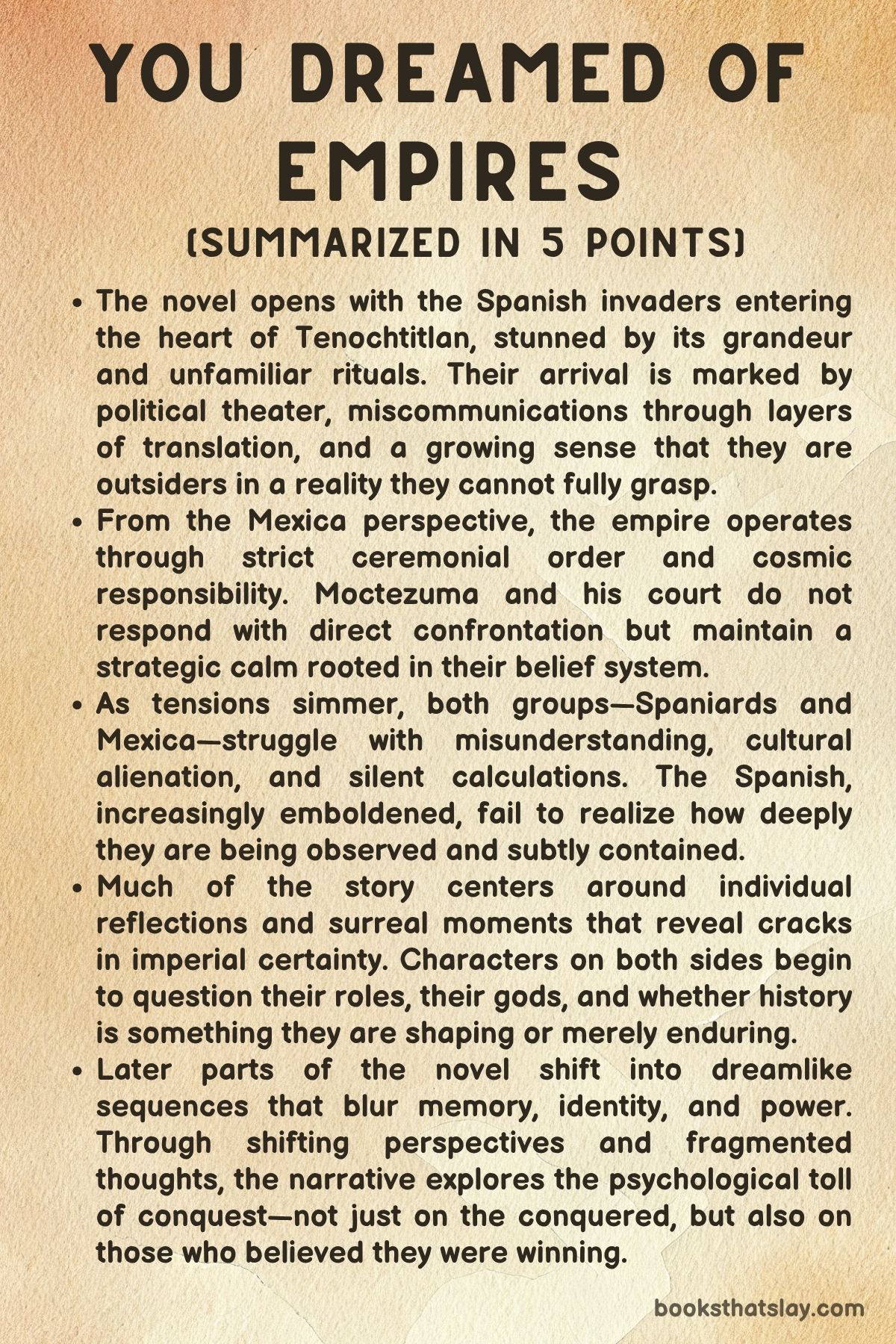 You Dreamed of Empires by Álvaro Enrigue Summary
