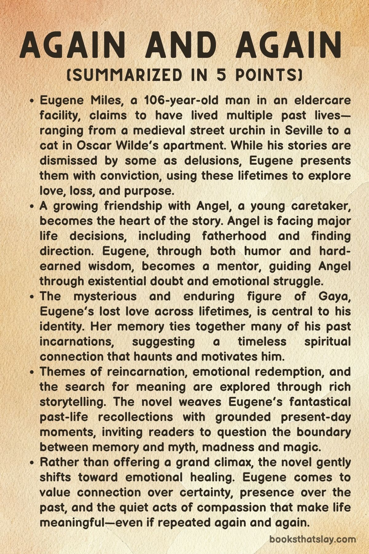 Again and Again Summary, Characters and Themes