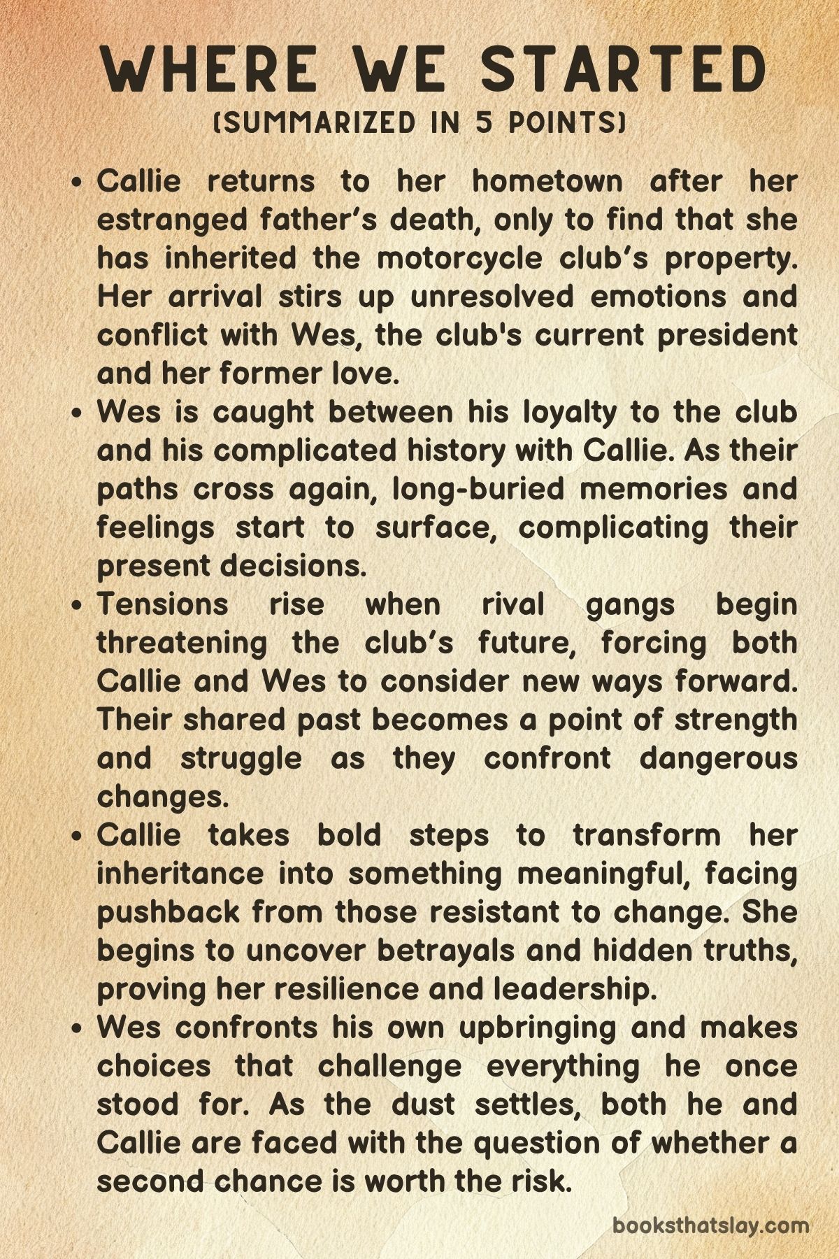 Where We Started by Ashley Muñoz summary