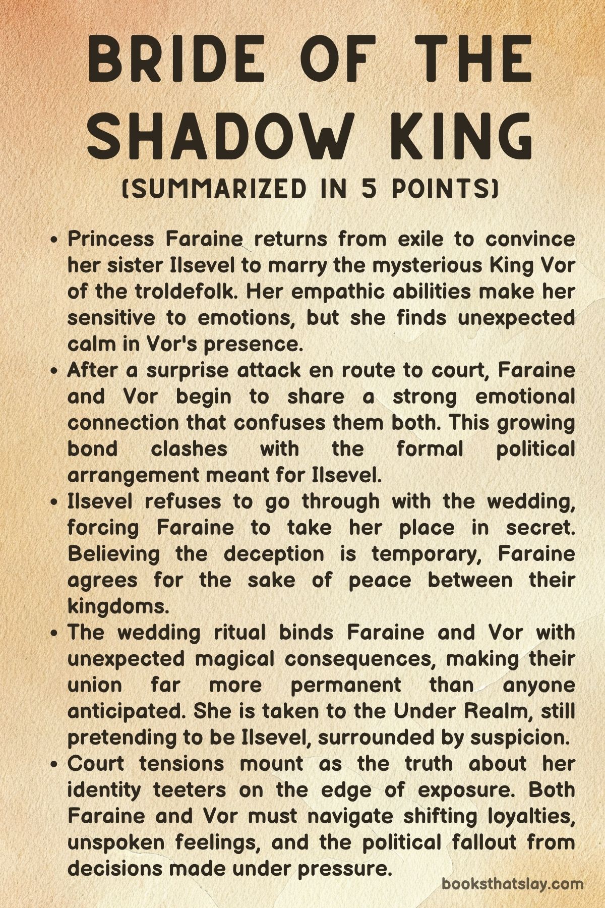 Bride of the Shadow King by Sylvia Mercedes Summary