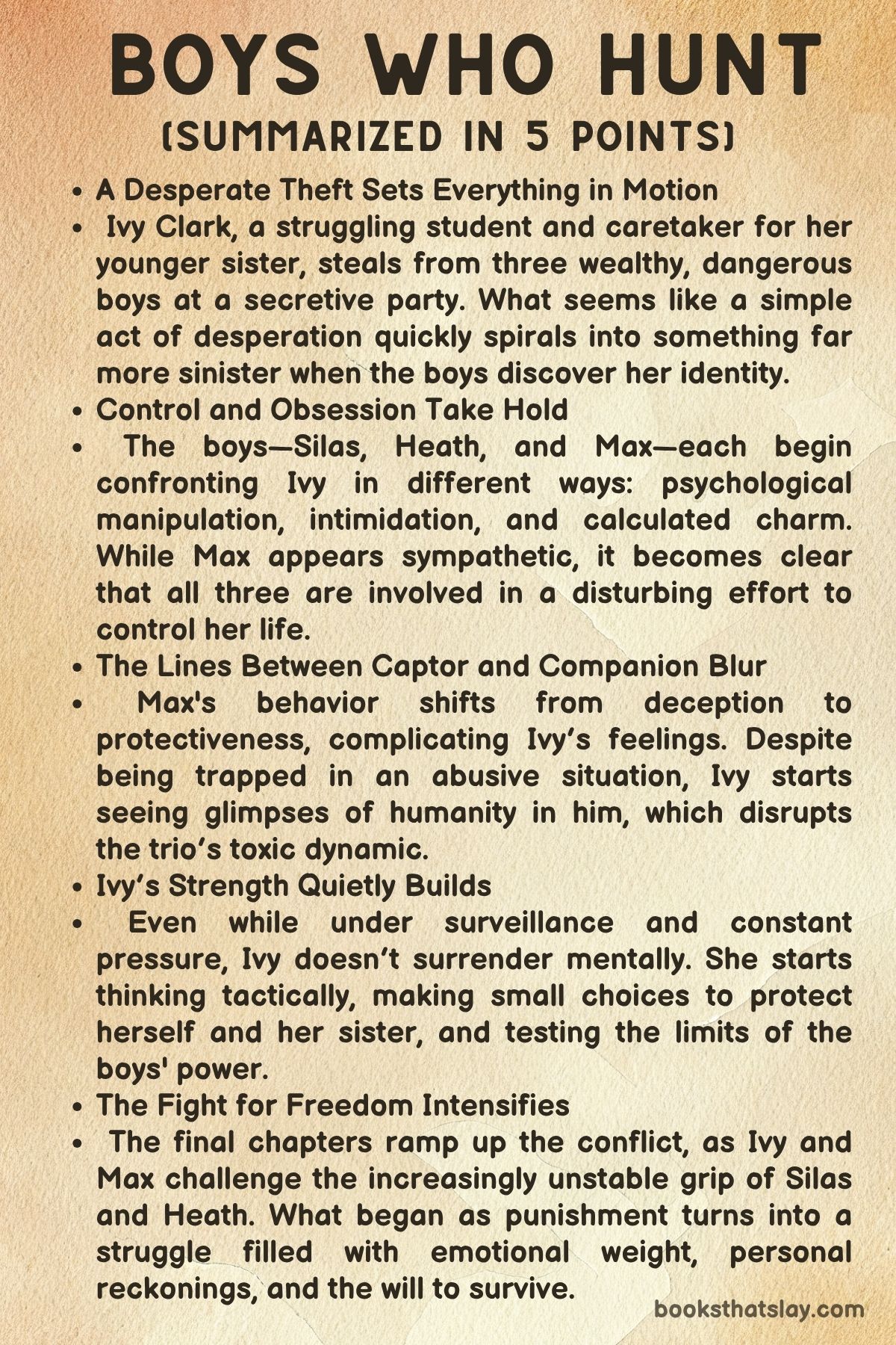 Boys Who Hunt by Clarissa Wild summary