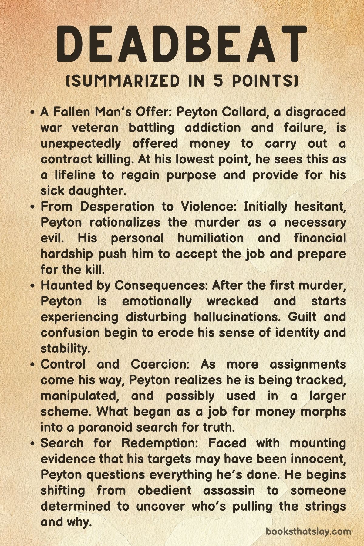 Deadbeat by Adam Hamdy summary