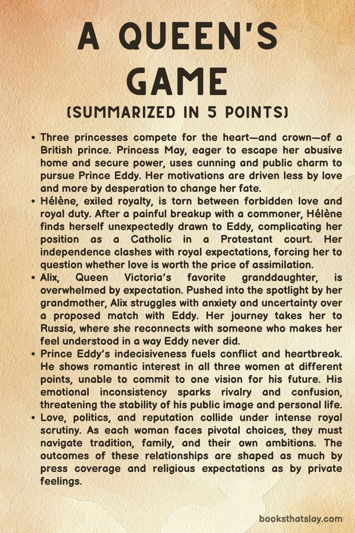 A Queen’s Game by Katherine McGee Summary