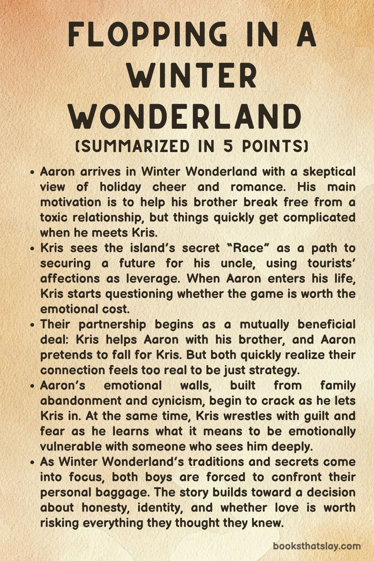 Flopping in a Winter Wonderland by Jason June Summary