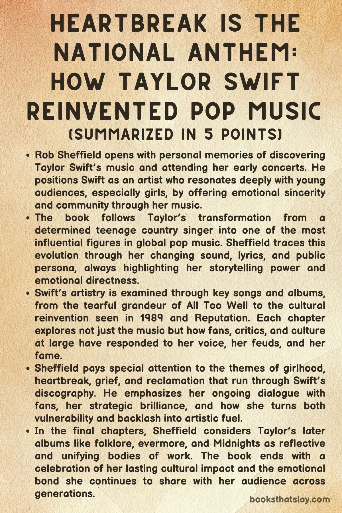 Heartbreak Is the National Anthem Summary