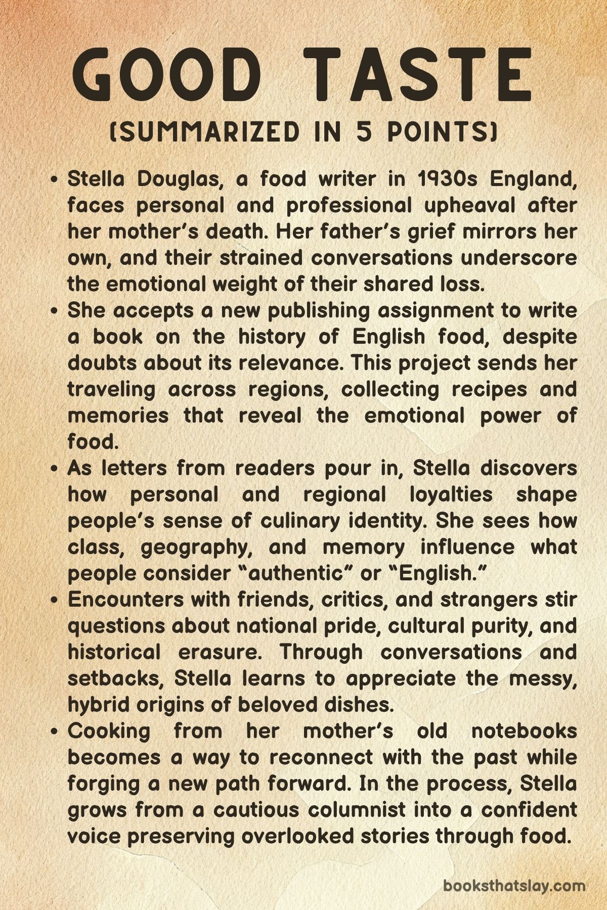 Good Taste by Caroline Scott