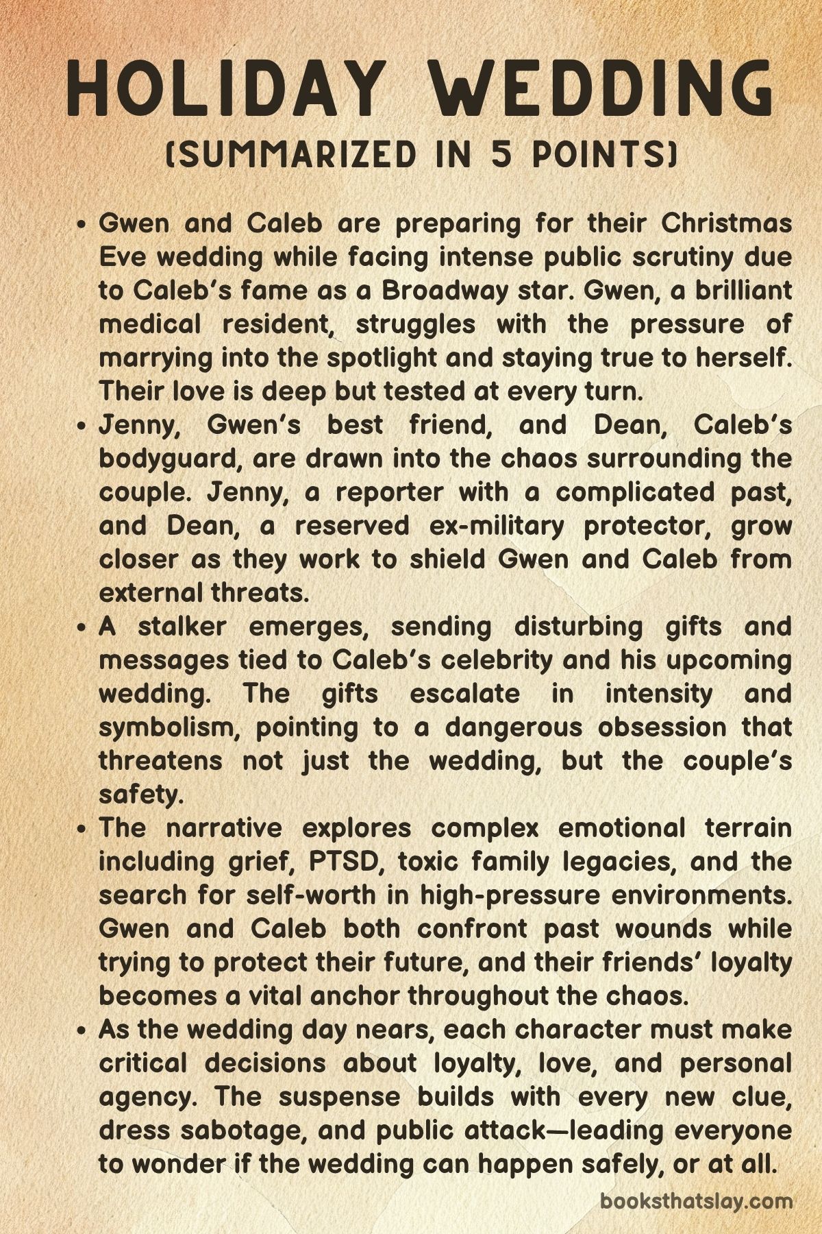 Holiday Wedding by Dr. Melissa Dymond Summary