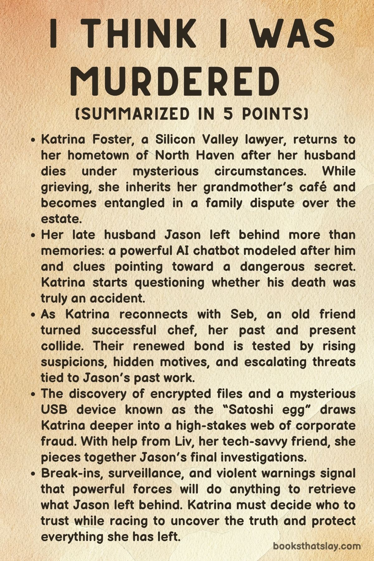 I Think I Was Murdered by Colleen Coble and Rick Acker Summary