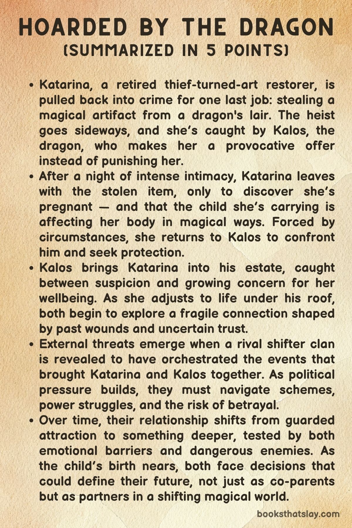 Hoarded by the Dragon by lilian lark summary