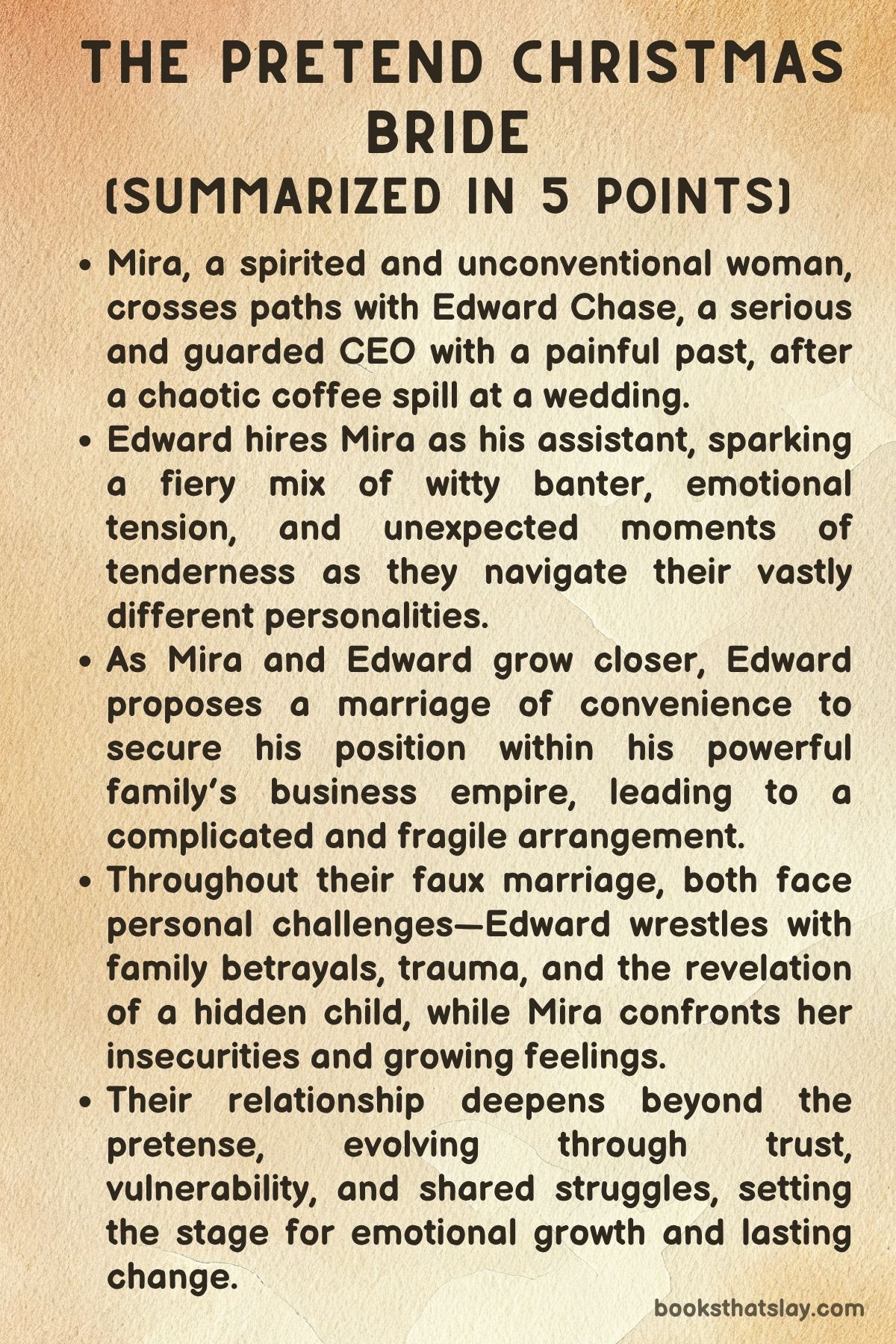 The Pretend Christmas Bride Summary, Characters and Themes