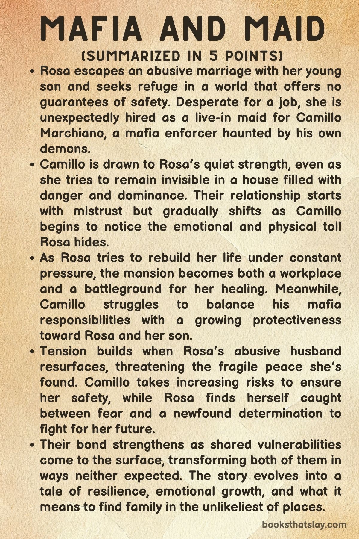 Mafia and Maid by Isa Oliver summary