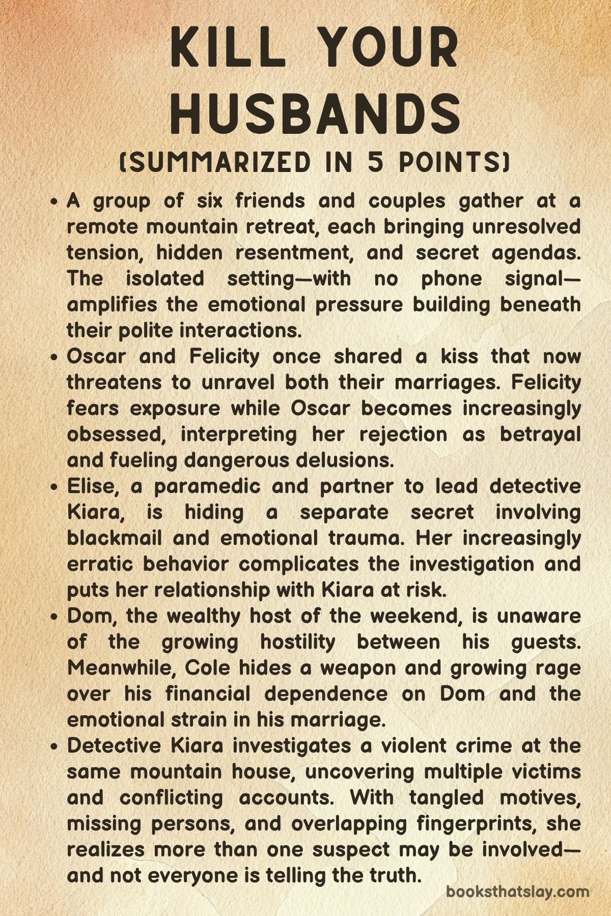 Kill Your Husbands by Jack Heath summary
