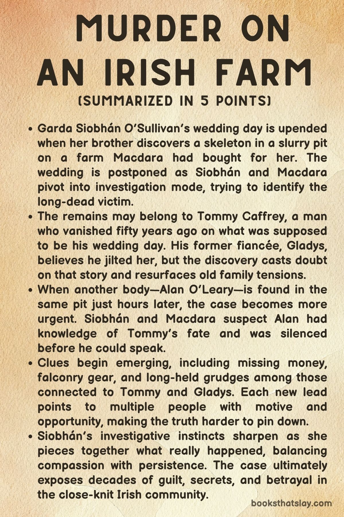 Murder on an Irish Farm by Carlene O’Connor Summary