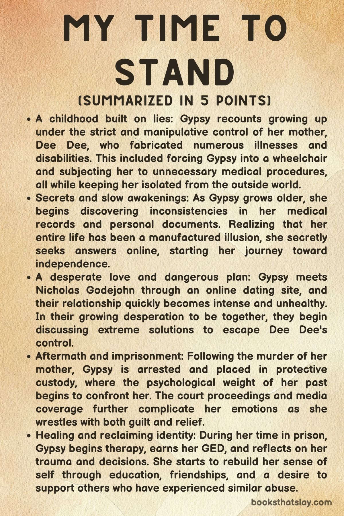 My Time to Stand by Gypsy-Rose Blanchard Summary