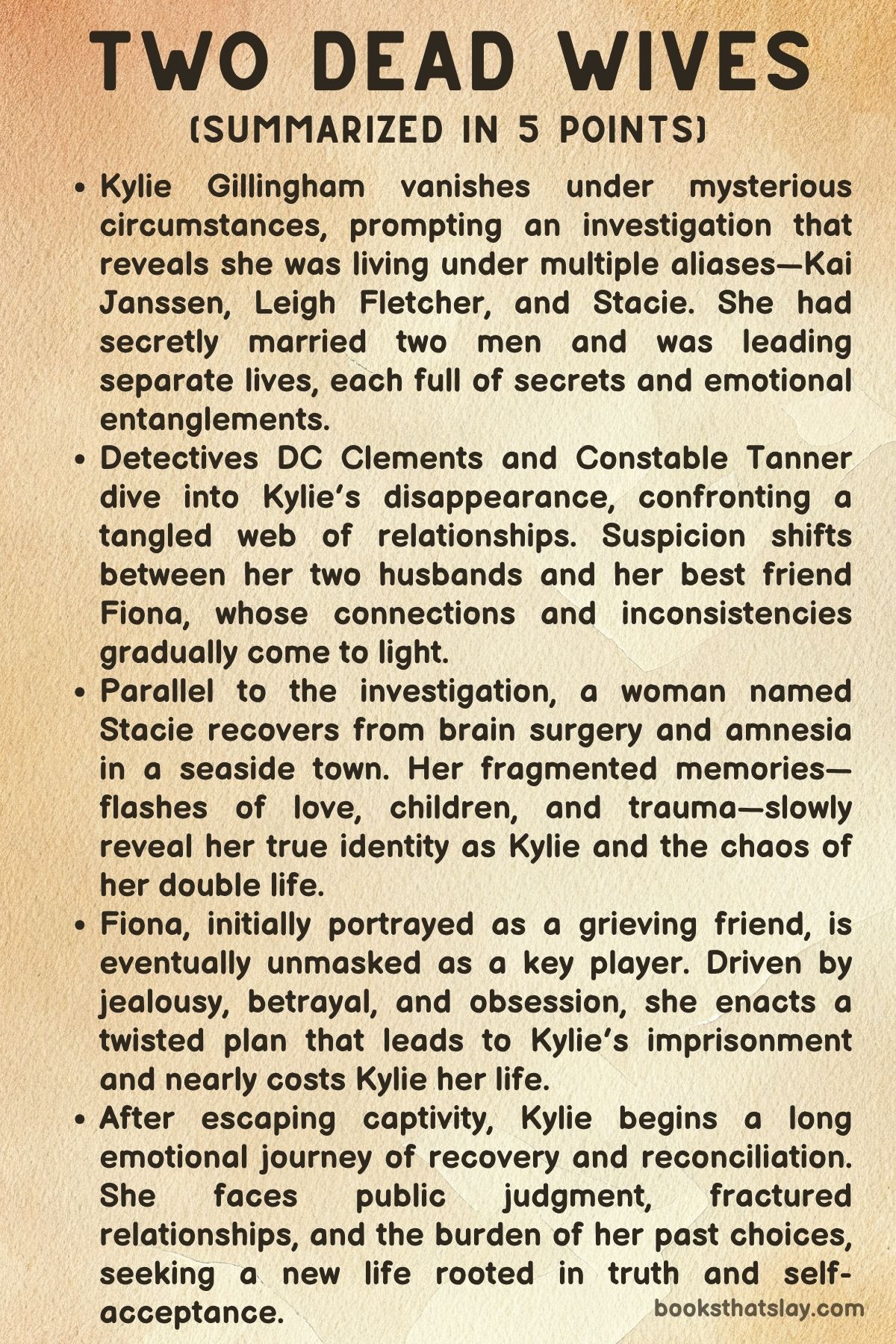 Two Dead Wives by Adele Parks Summary