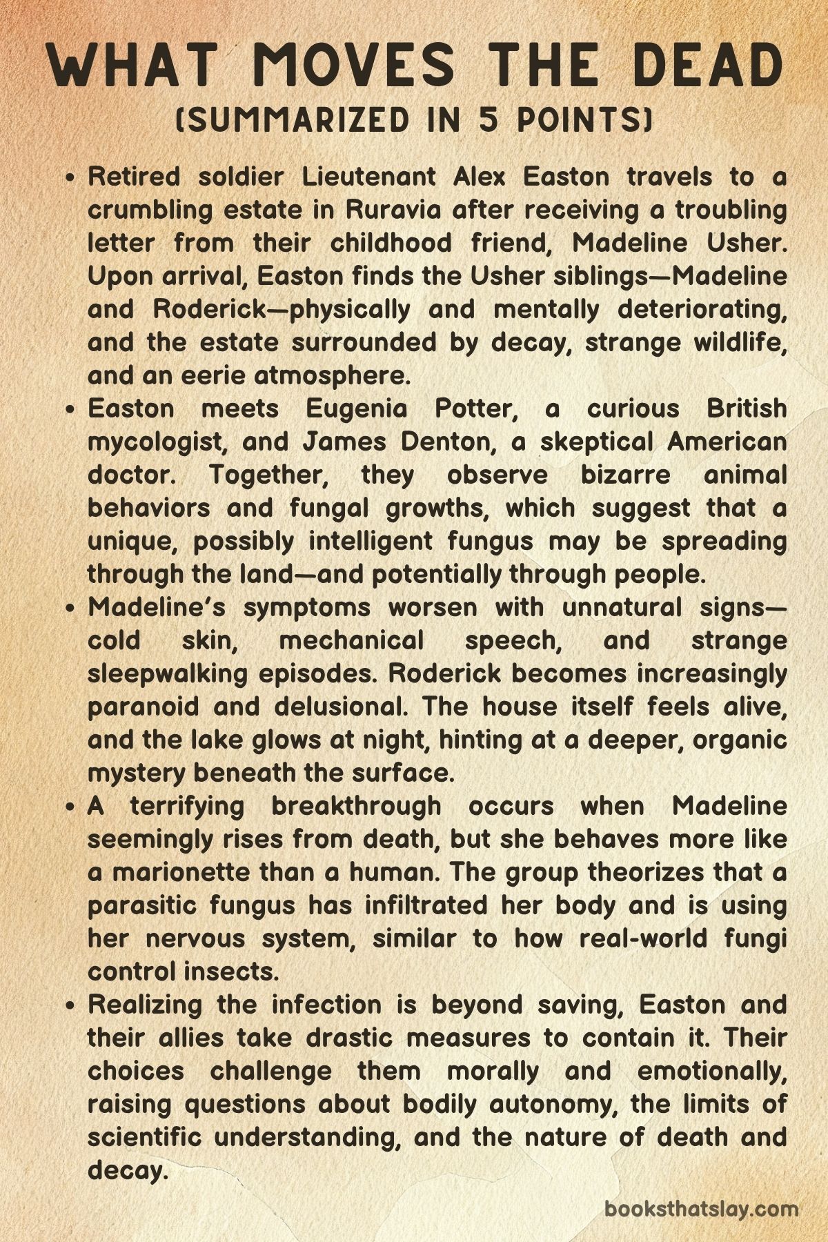What Moves the Dead by T. Kingfisher Summary
