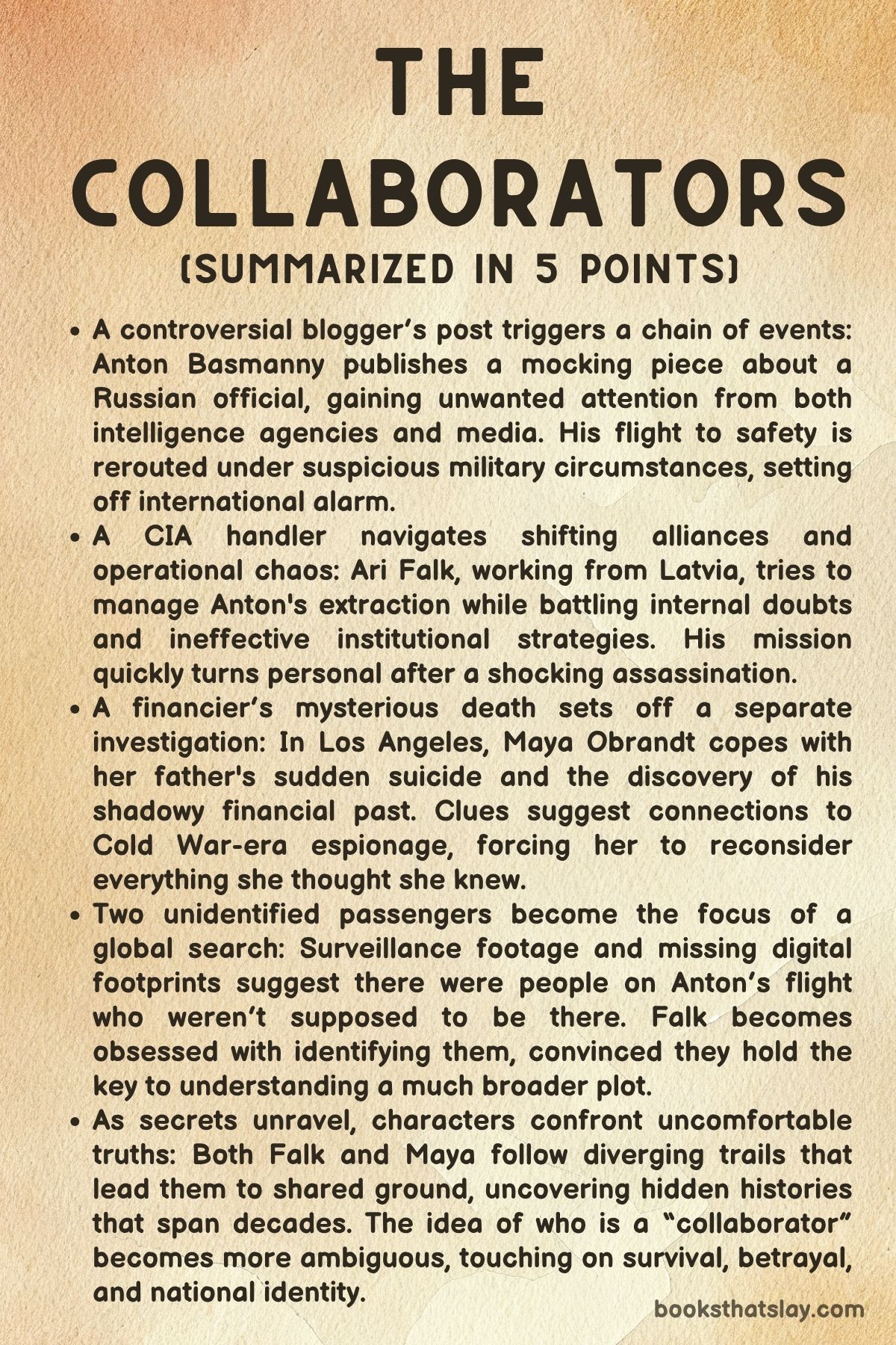 The Collaborators by Michael Idov Summary