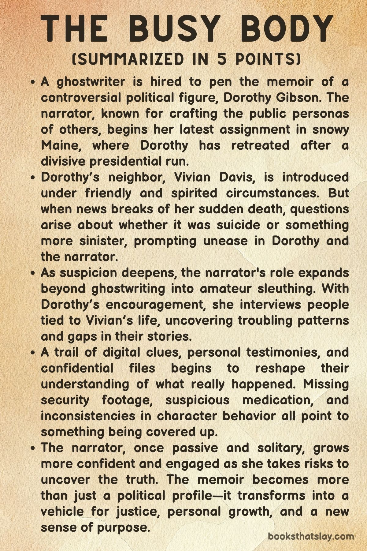 The Busy Body by Kemper Donovan summary
