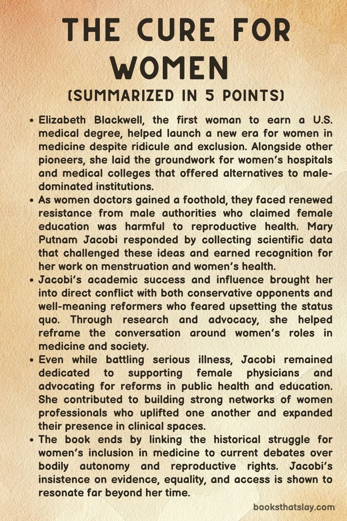 the cure for women by lydia reeder summary