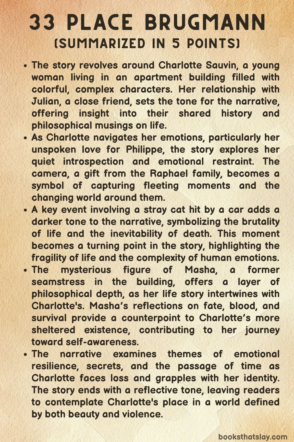 33 Place Brugmann by Alice Austen Summary