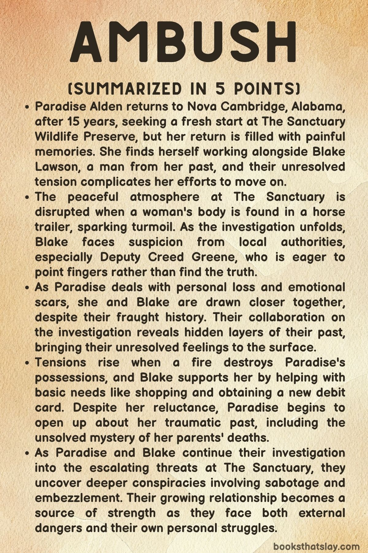 Ambush by Colleen Coble Summary