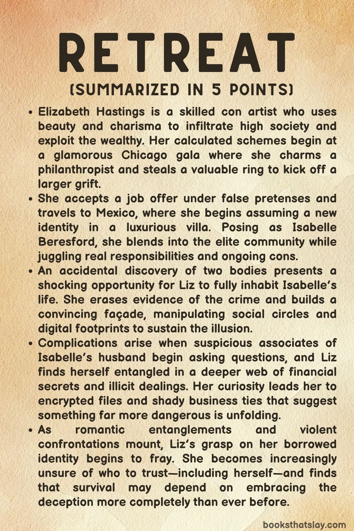 Retreat by Krysten Ritter Summary