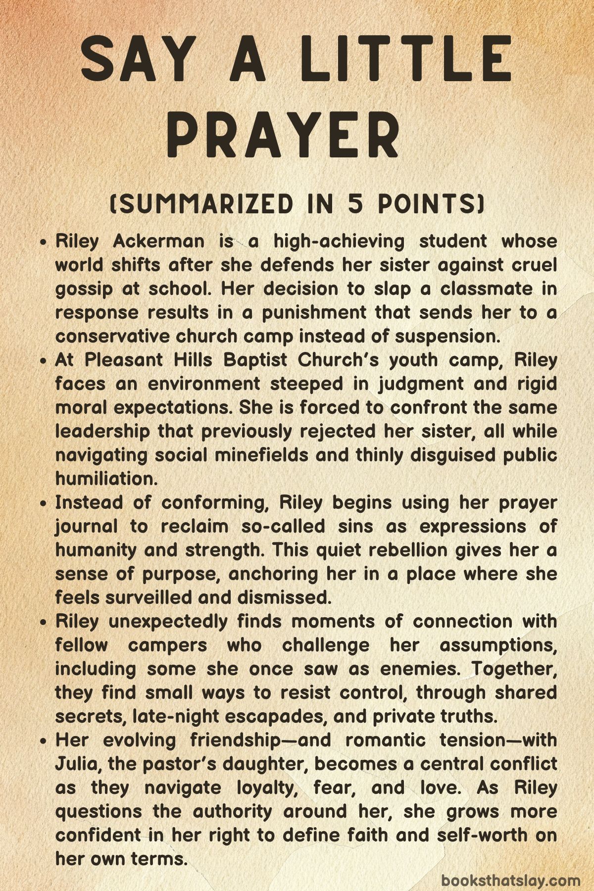 Say a Little Prayer by Jenna Voris Summary