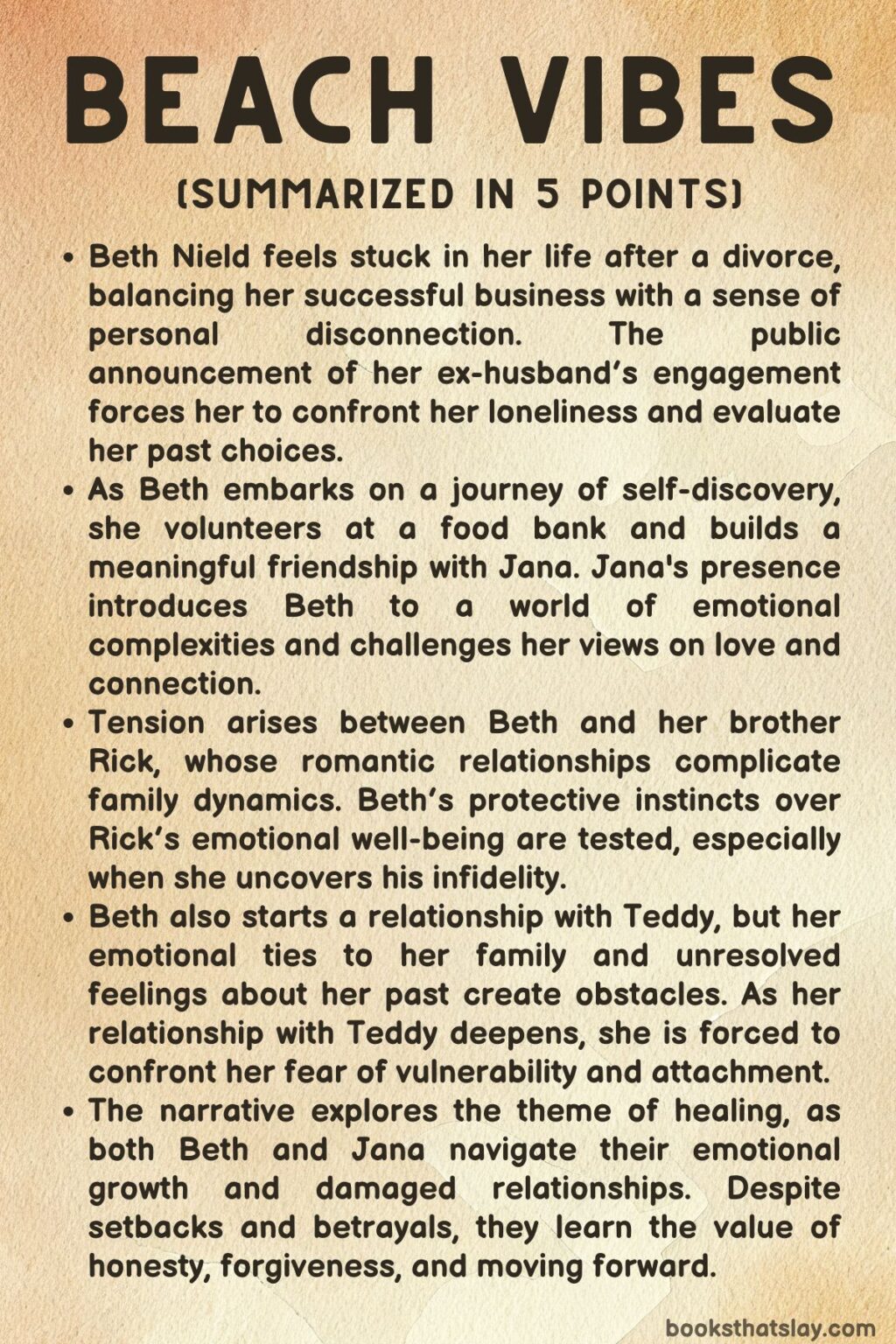 Beach Vibes Summary, Characters and Themes Susan Mallery
