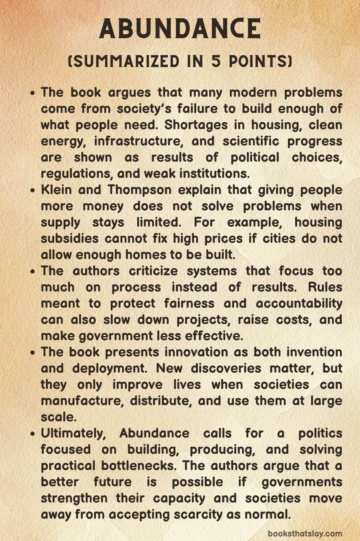 Abundance Summary