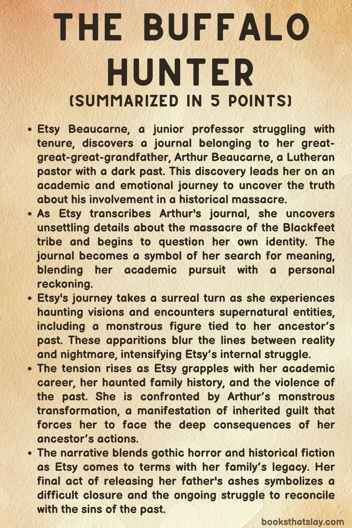 The Buffalo Hunter by Stephen Graham Jones Summary