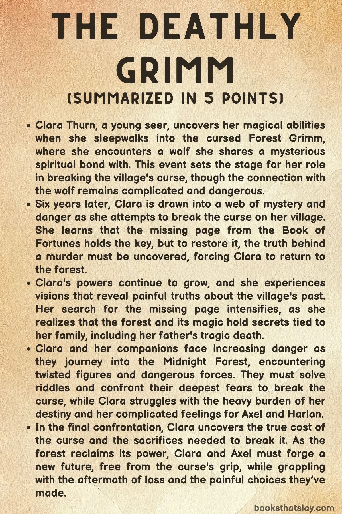The Deathly Grimm by Kathryn Purdie Summary